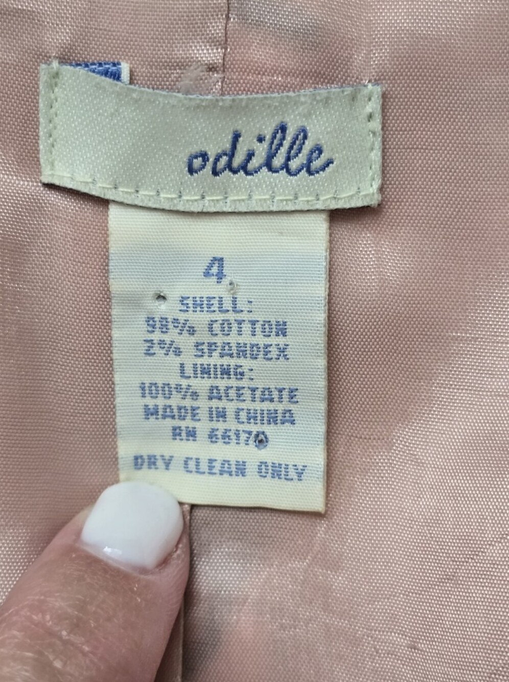 Odille for Anthropologie pink and dark brown velvet blazer Jacket Size 4 - Picture 2 of 9